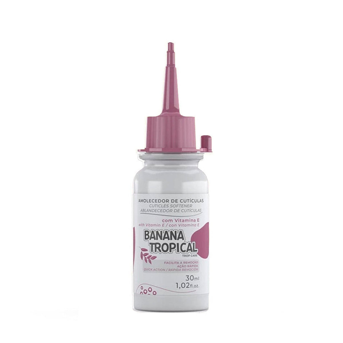 Casco de Cavalo Banana Tropical Amolecedor de Cutículas 30 ml — produto completo sobre fundo branco