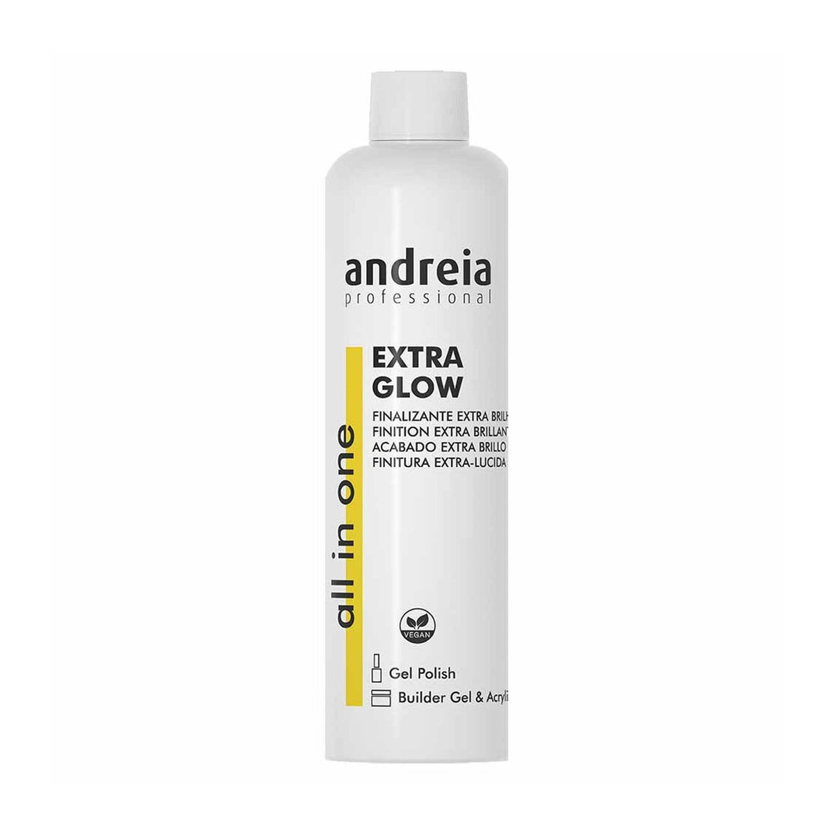 Andreia All In One Extra Glow 250 ml — embalagem sobre fundo branco
