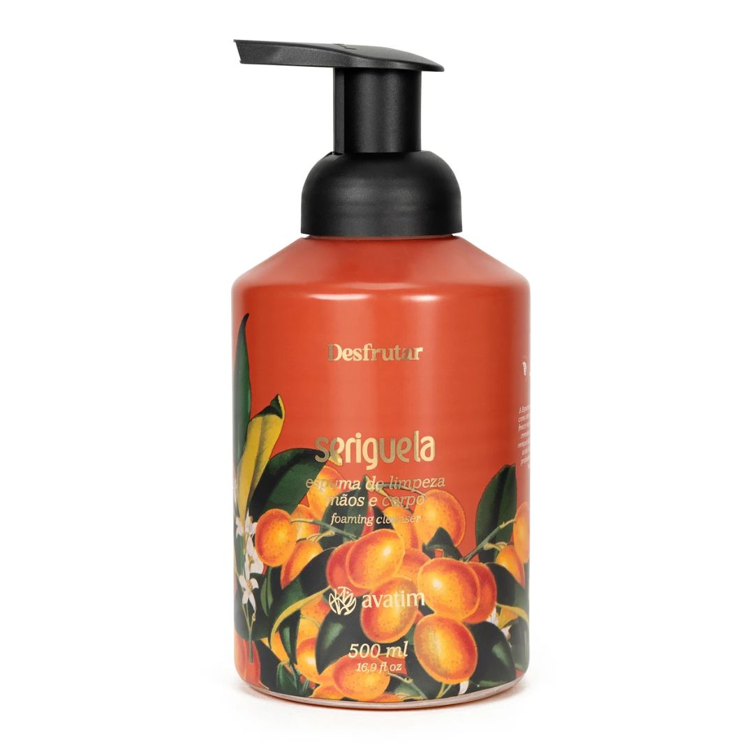 Avatim Desfrutar Espuma de Limpeza Mãos e Corpo Seriguela 500 ml