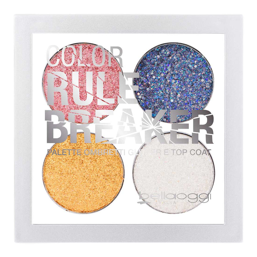 Bellaoggi Color Rulebreaker Paleta de Sombras Glitter Party 4 cores