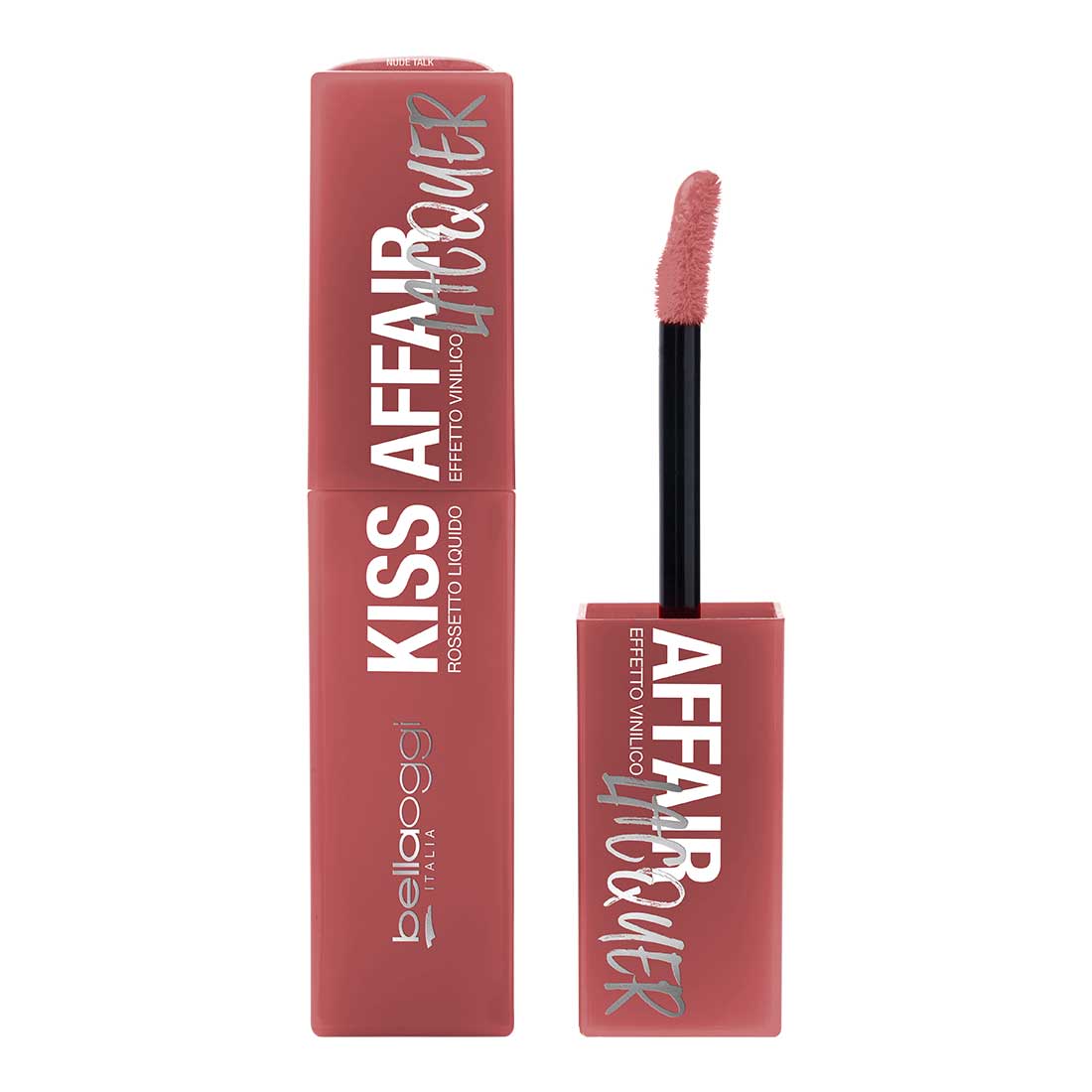Bellaoggi Kiss Affair Lacquer Batom Líquido Brilhante Nude Talk 3,9 ml