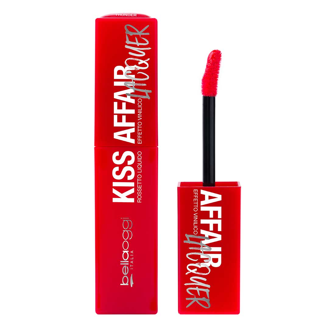 Bellaoggi Kiss Affair Lacquer Batom Líquido Brilhante Thunder 3,9 ml