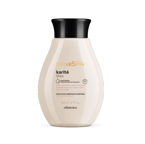 O Boticário Nativa SPA Karité Óleo Hidratante Corporal 200 ml