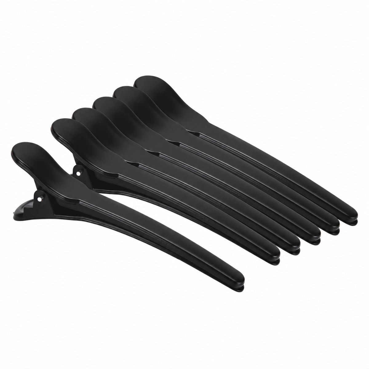 Ricki Parodi Pinças de Cabelo Carbono Curtas Pretas — 6 Unidades
