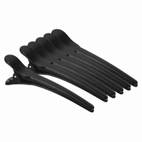 Ricki Parodi Pinças de Cabelo Carbono Curtas Pretas — 6 Unidades