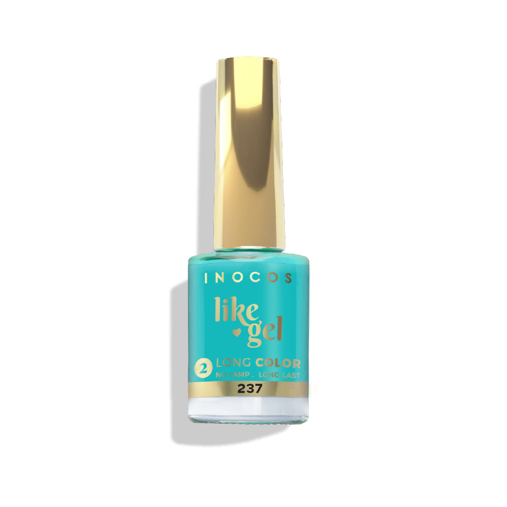 Verniz INOCOS Like Gel 237 Azul Turquesa Oceano 11 ml