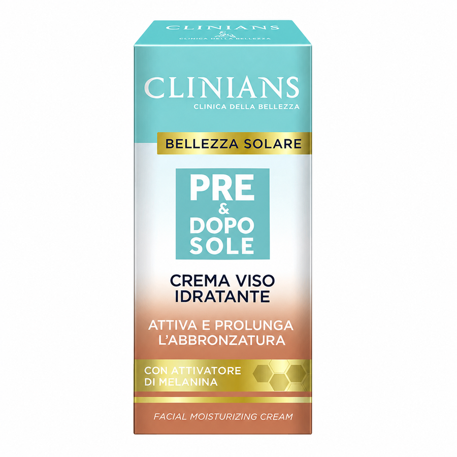 Clinians Creme Facial Hidratante Pré e Pós-Solar 50 ml