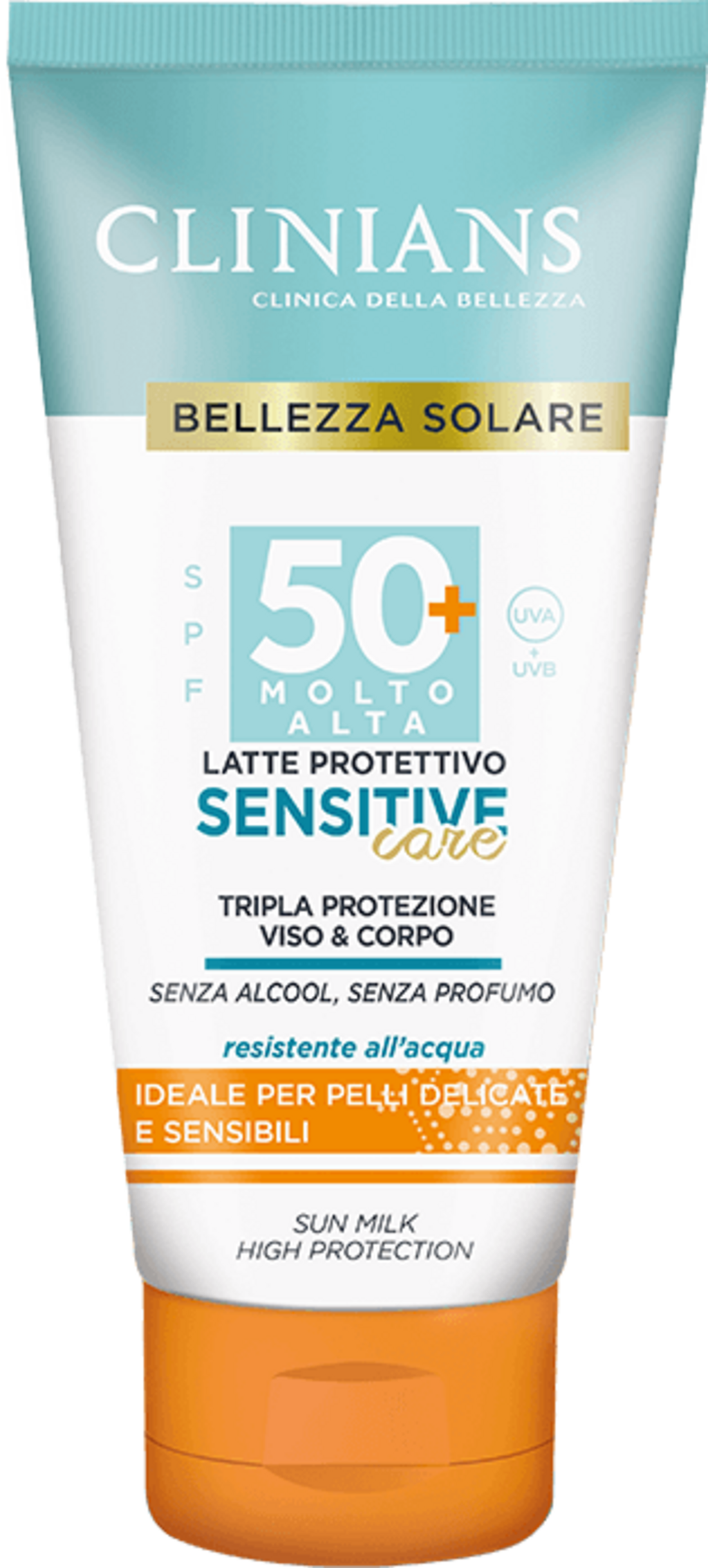 Clinians Sensitive Care Leite Solar SPF50+ 150ml