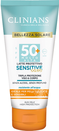 Clinians Sensitive Care Leite Solar SPF50+ 150ml