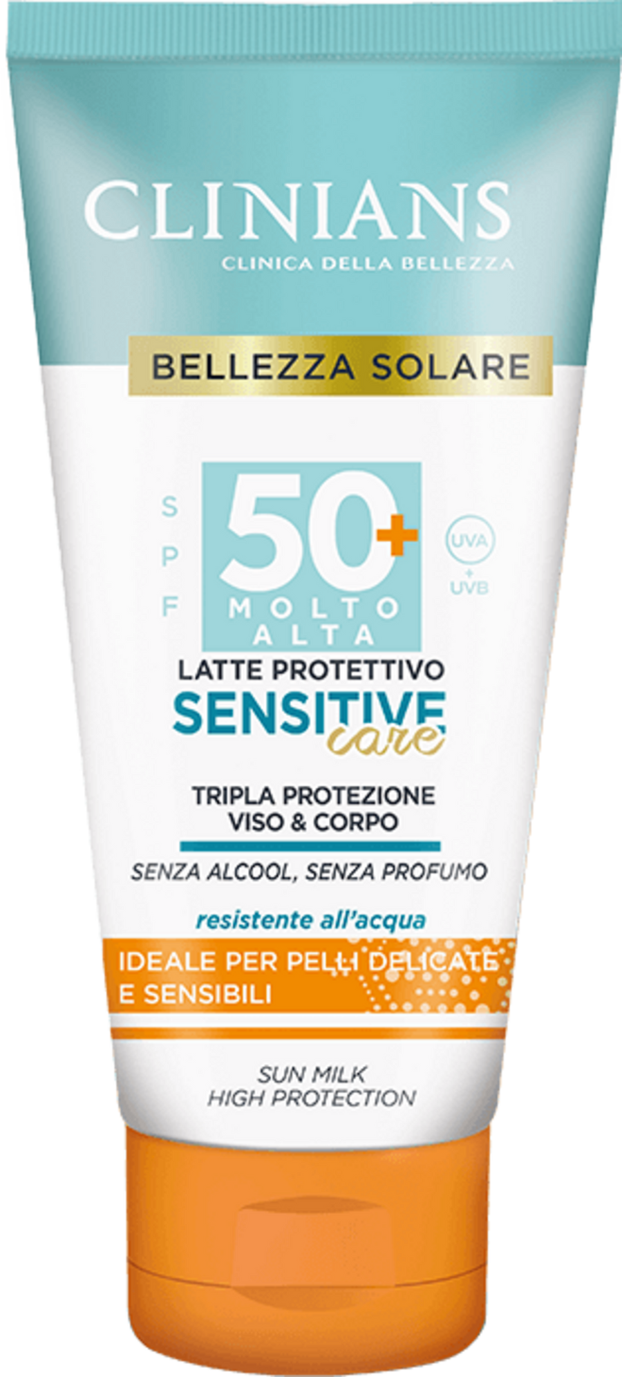 Clinians Sensitive Care Leite Solar SPF50+ 150ml
