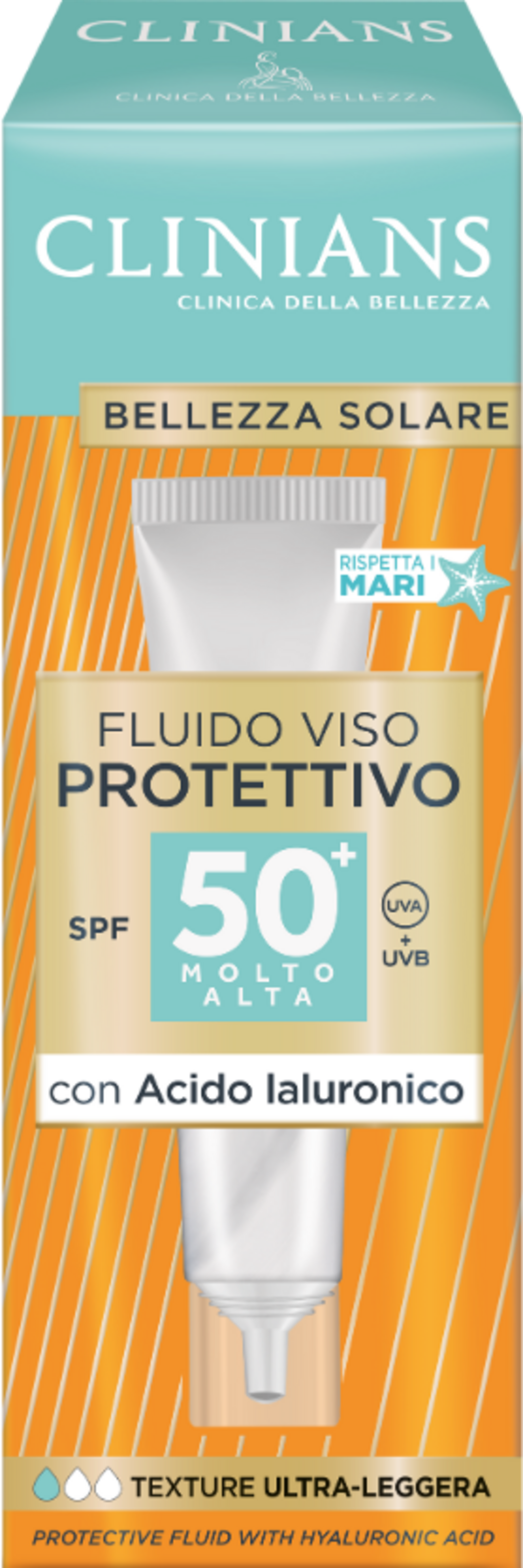 Clinians Fluido Solar Facial Ultraleve SPF50+ 40ml