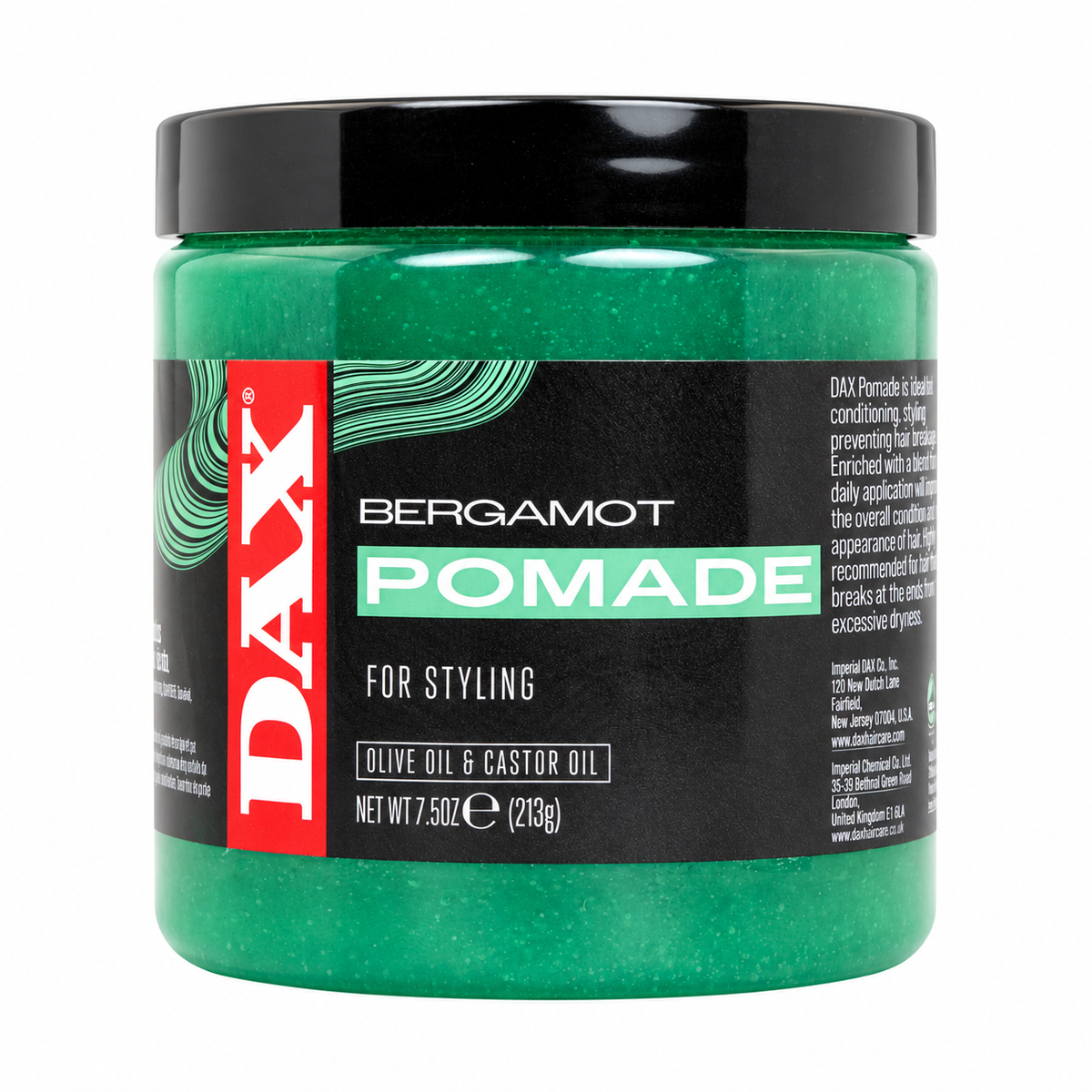 DAX Bergamot Pomade com Óleo de Oliva e Rícino 213 g