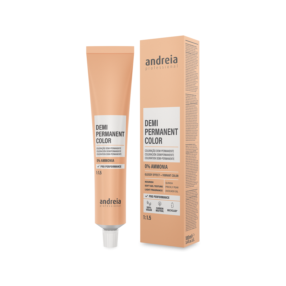 Andreia Professional — Demi-Permanent Color 100ml Range Packaging