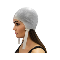 Dompel Touca de Silicone Branca para Madeixas com Agulha 233-CA