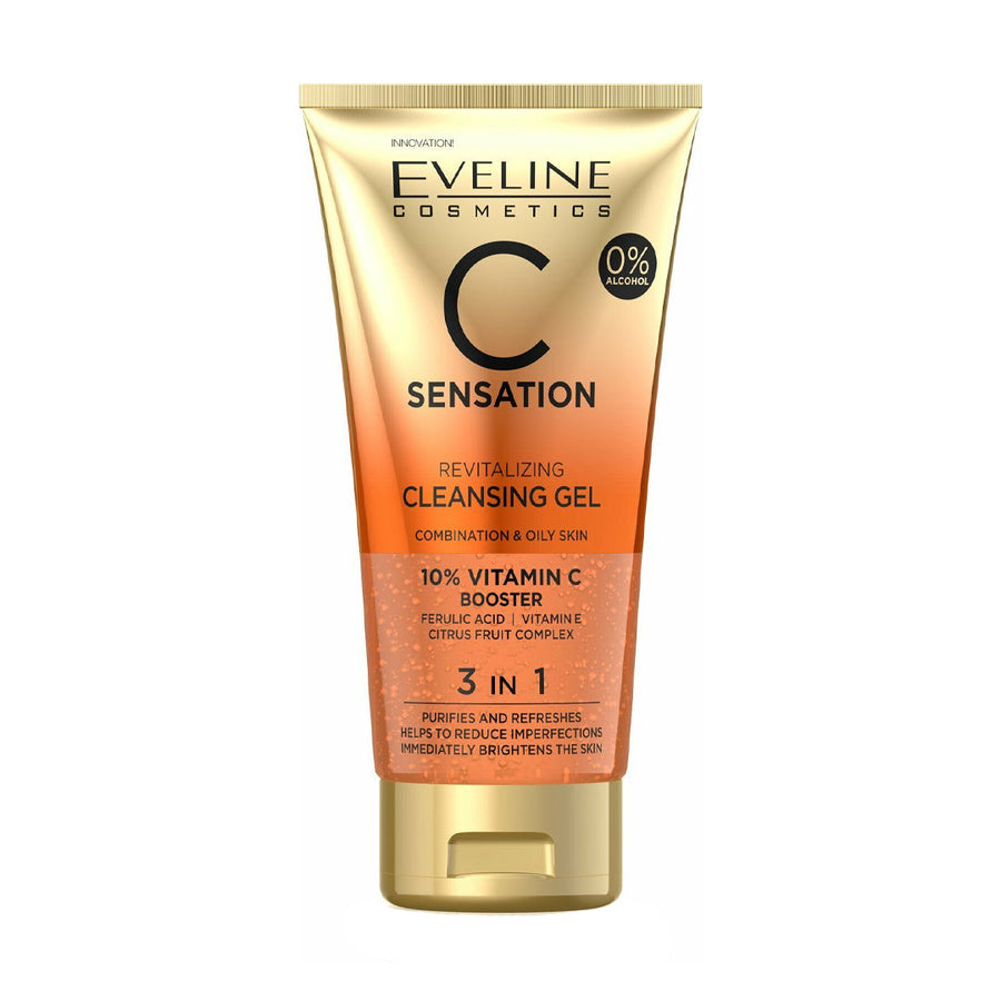 Eveline C Sensation Gel de Limpeza Facial 3 em 1 150 ml