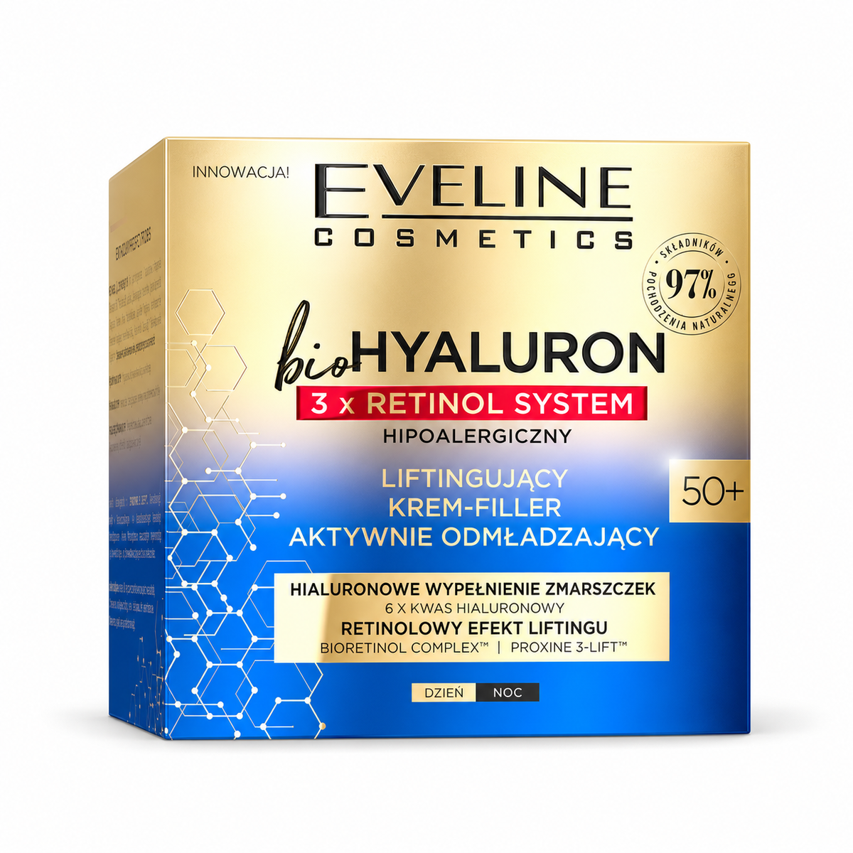 Eveline BioHyaluron 3xRetinol Creme Lifting 50+ 50 ml