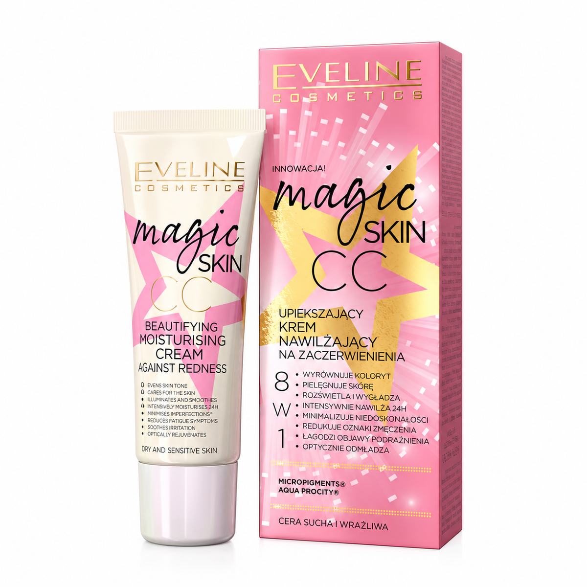 Eveline Magic Skin CC Cream Anti-Vermelhidão 8 em 1 50 ml