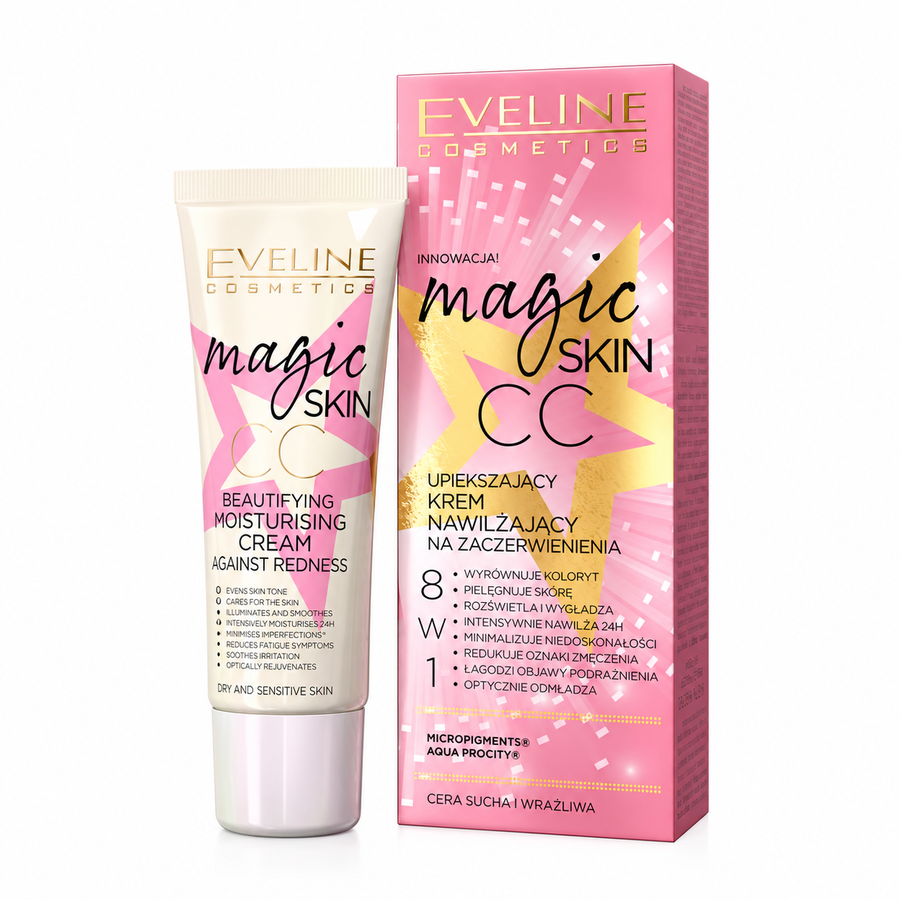Eveline Magic Skin CC Cream 8-in-1 gegen Rötungen 50 ml
