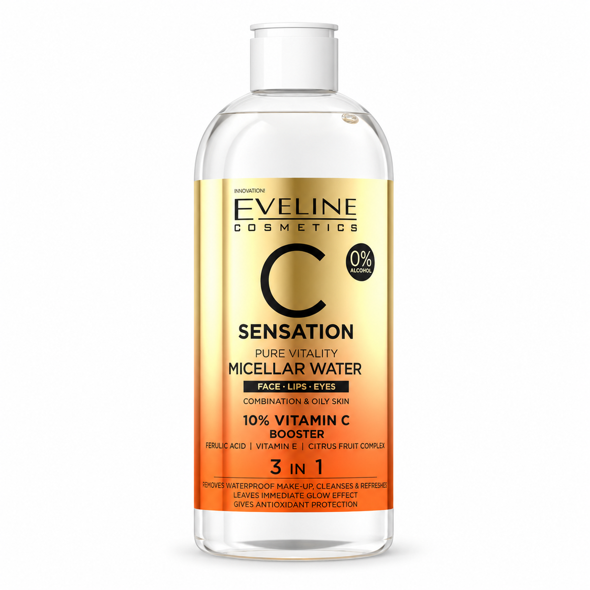 Eveline C Sensation Água Micelar 3 em 1 400 ml