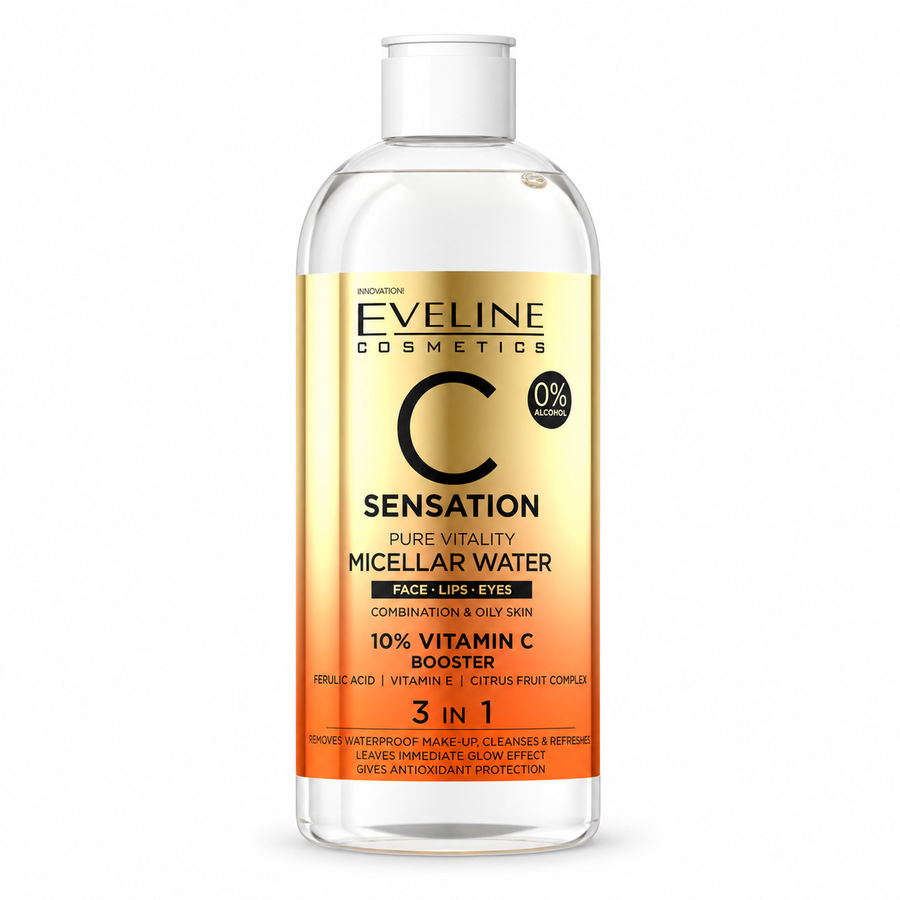 Eveline C Sensation Água Micelar 3 em 1 400 ml
