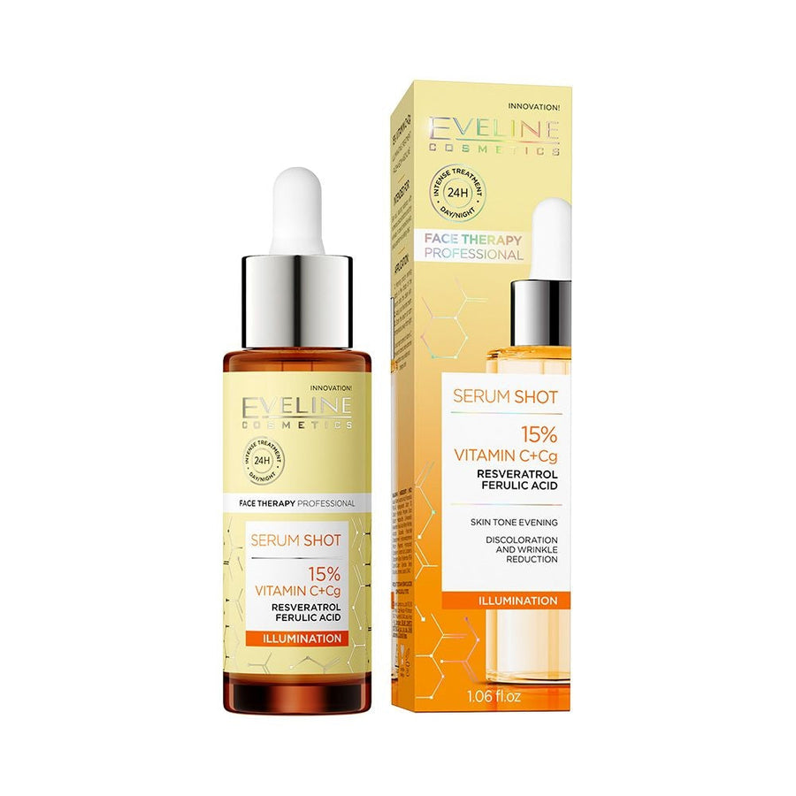 Eveline Serum Shot Brightening Serum Vitamin C+Cg 15% 30ml