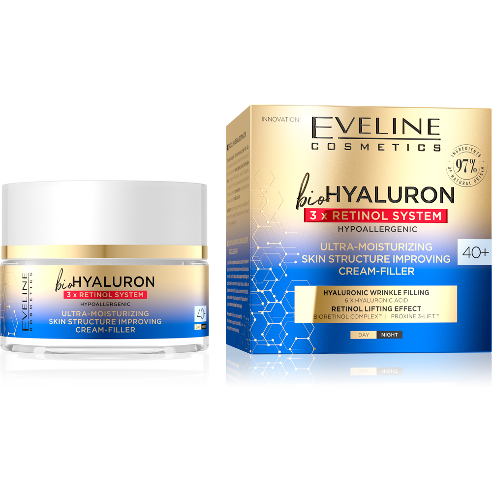 Eveline Bio Hyaluron 3x Retinol System Creme Facial 40+ 50ml