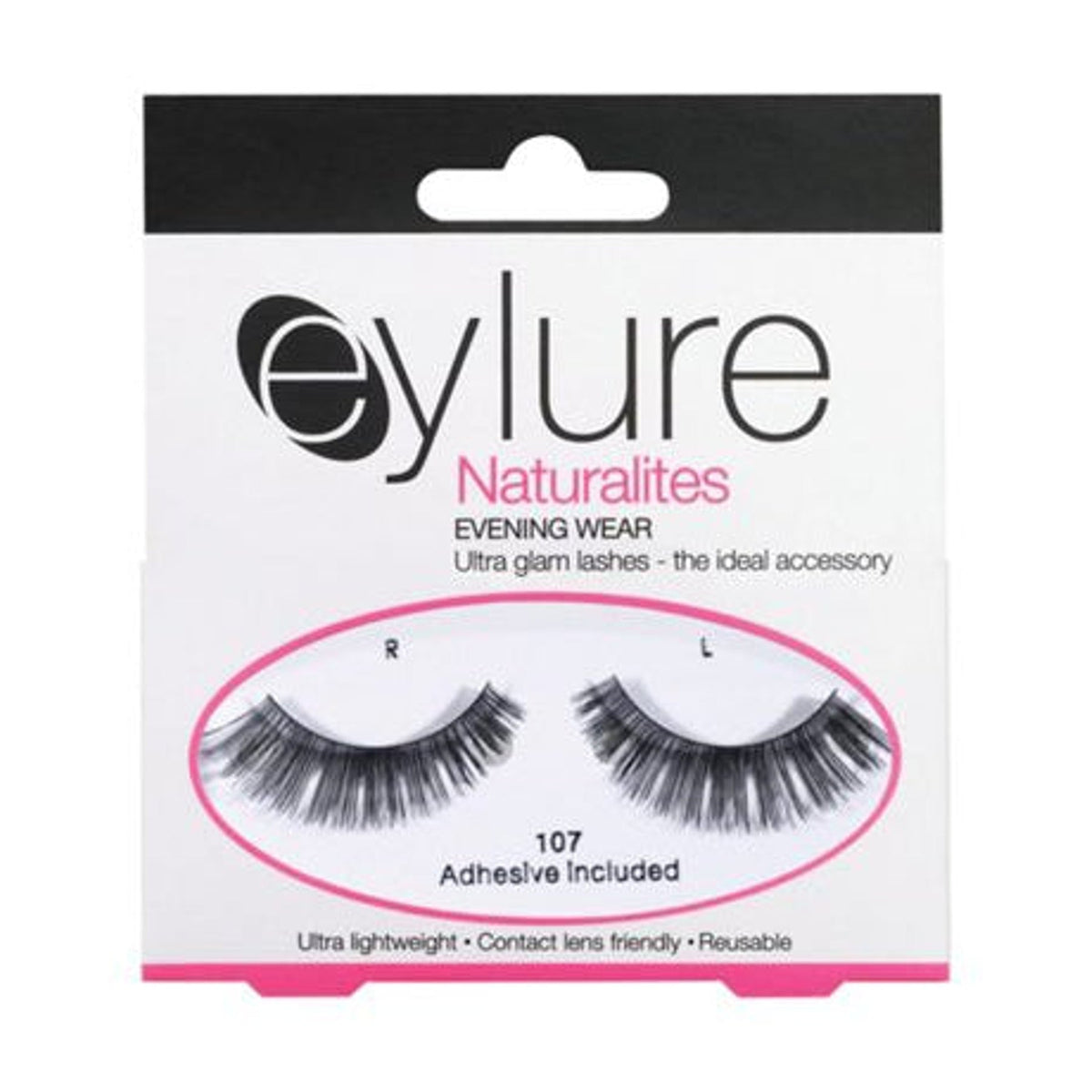 Eylure Volume 107 Pestanas Postiças — 1 Par — embalagem completa sobre fundo branco