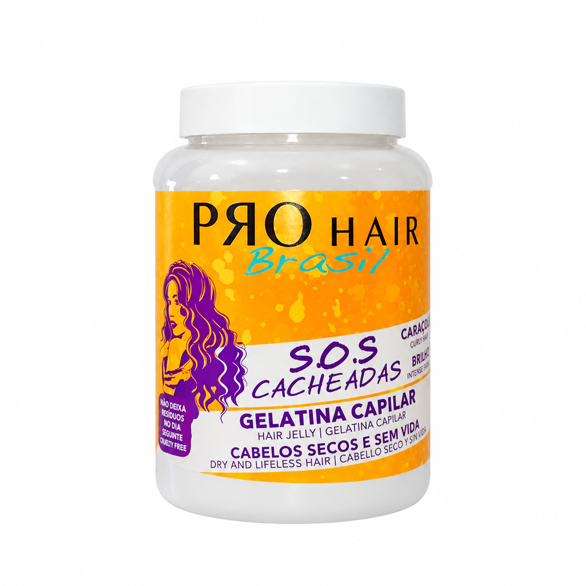 Pro Hair Brasil SOS Cacheadas Gelatina Óleos Africanos 1 kg