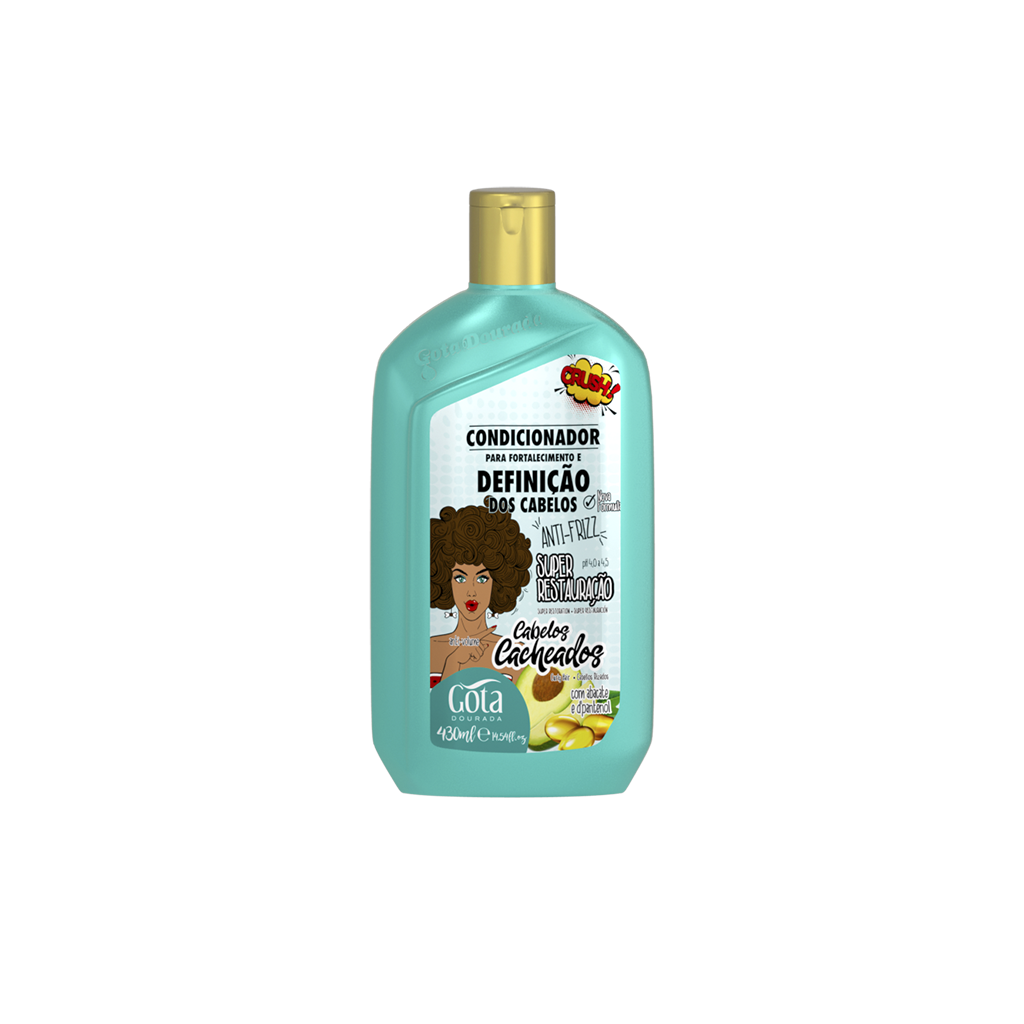 Gota Dourada Condicionador Fortalecimento Cacheados 430 ml