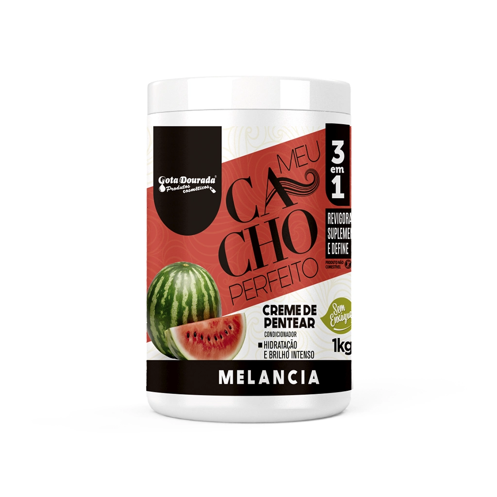 Gota Dourada Meu Cacho Perfeito Creme de Pentear Melancia 1 kg