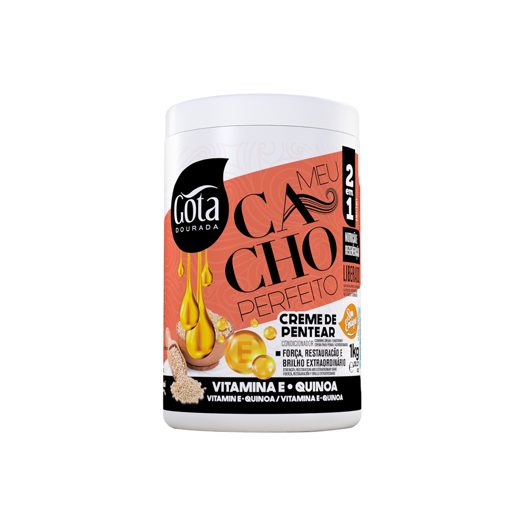 Gota Dourada Meu Cacho Perfeito Vitamina E e Quinoa 1 kg
