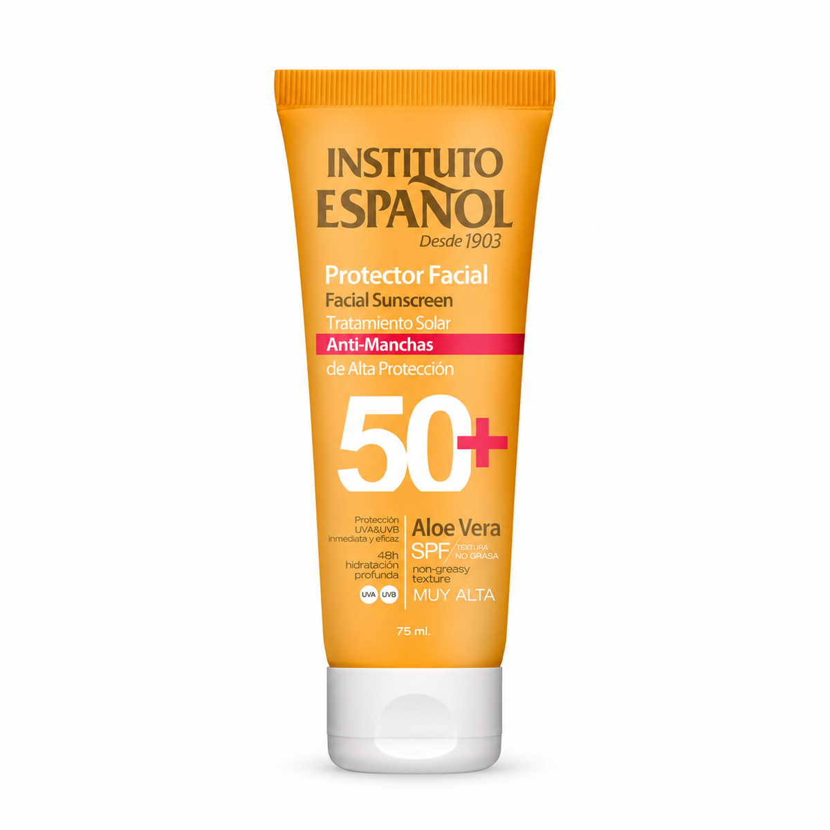 Instituto Español Protetor Solar Facial SPF50+ Antimanchas 75 ml