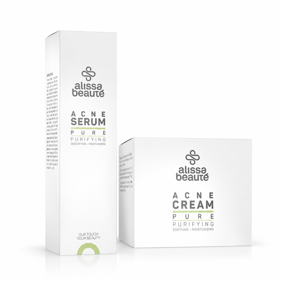 Alissa Beauté Kit Pure — Acne Serum 50 ml e Acne Cream 50 ml
