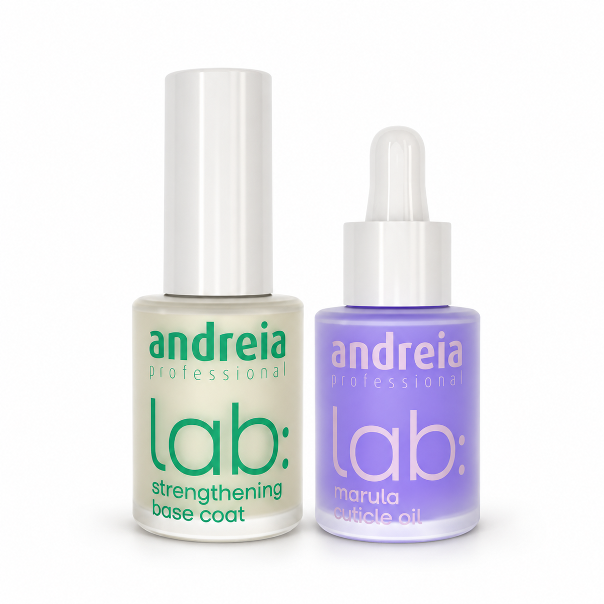 Andreia LAB Kit Cuidado de Unhas — Base Fortificante e Óleo de Marula
