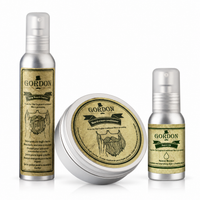 Gordon Kit Rotina da Barba — Limpeza, Creme e Óleo (3 Produtos)