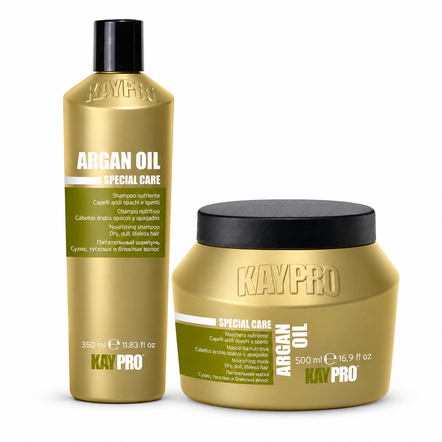 Kaypro Kit Argan Oil — Champô 350 ml e Máscara 500 ml