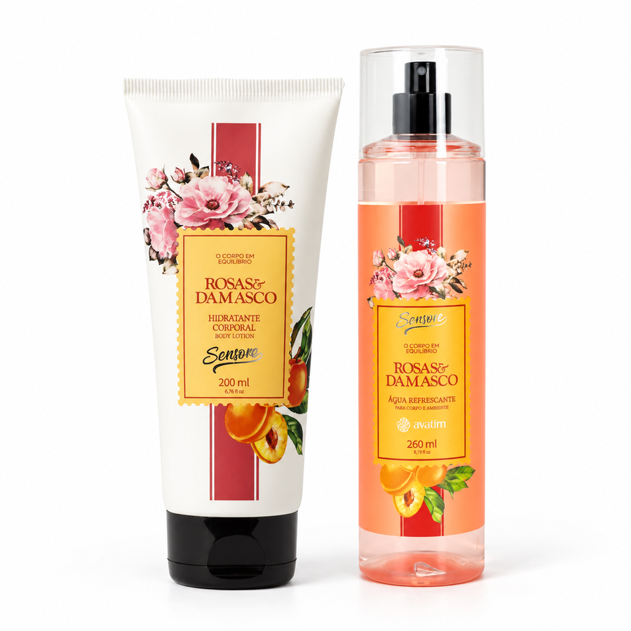 Avatim Kit Sensore Rosas e Damasco — Hidratação e Frescura