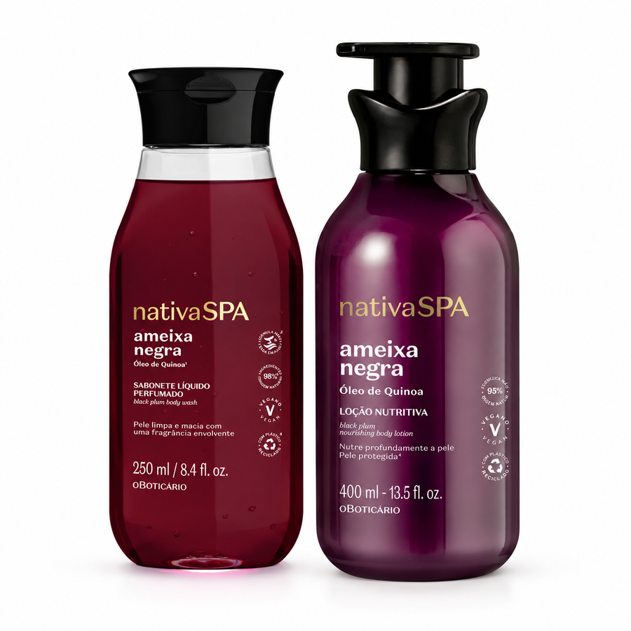 O Boticário Kit Nativa SPA Ameixa Negra — Banho e Hidratação