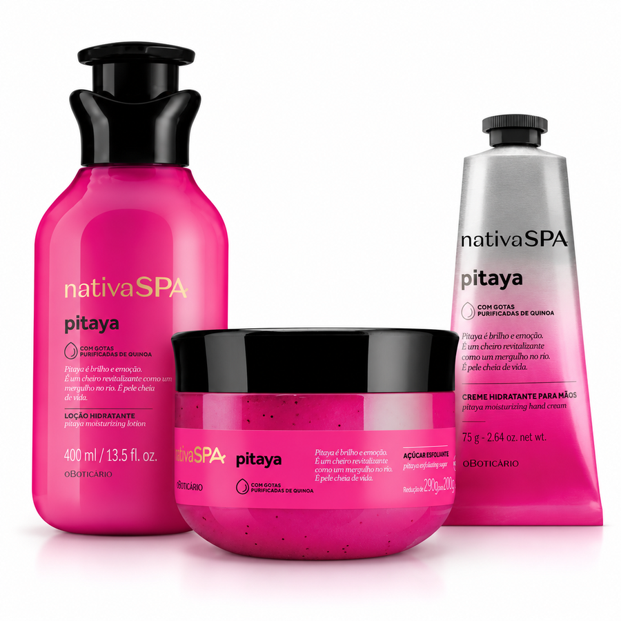 O Boticário Kit Nativa SPA Pitaya — Corpo e Mãos