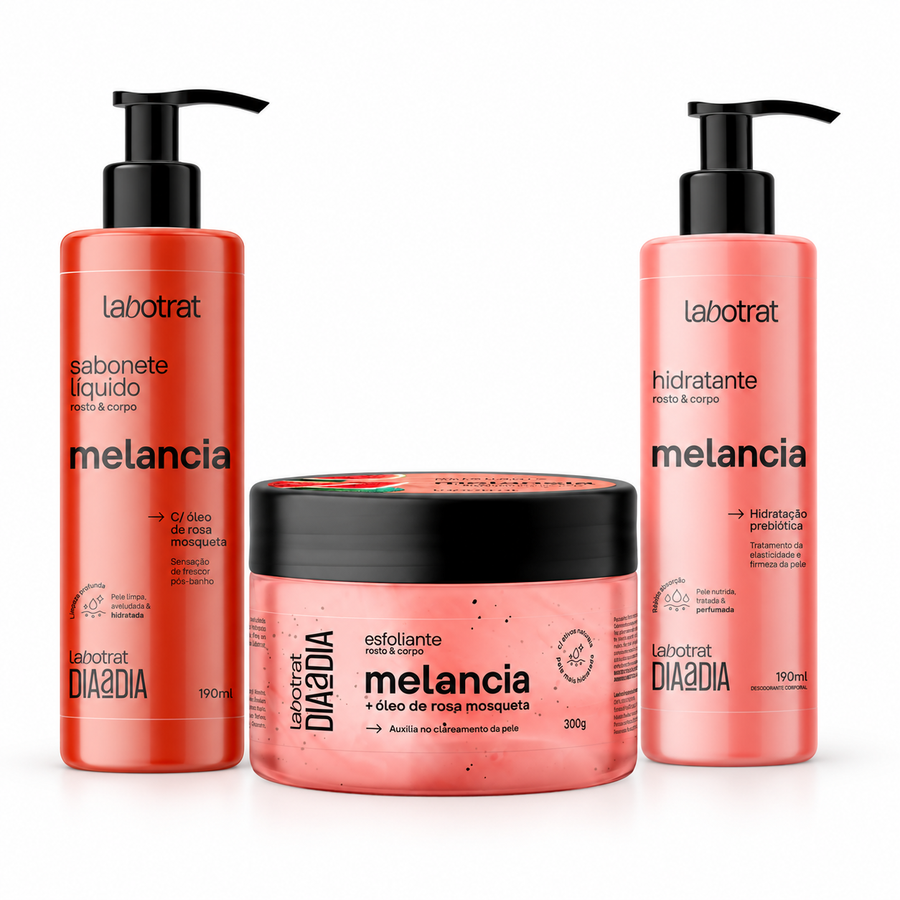 Labotrat Kit Melancia — Limpeza, Esfoliação e Hidratação