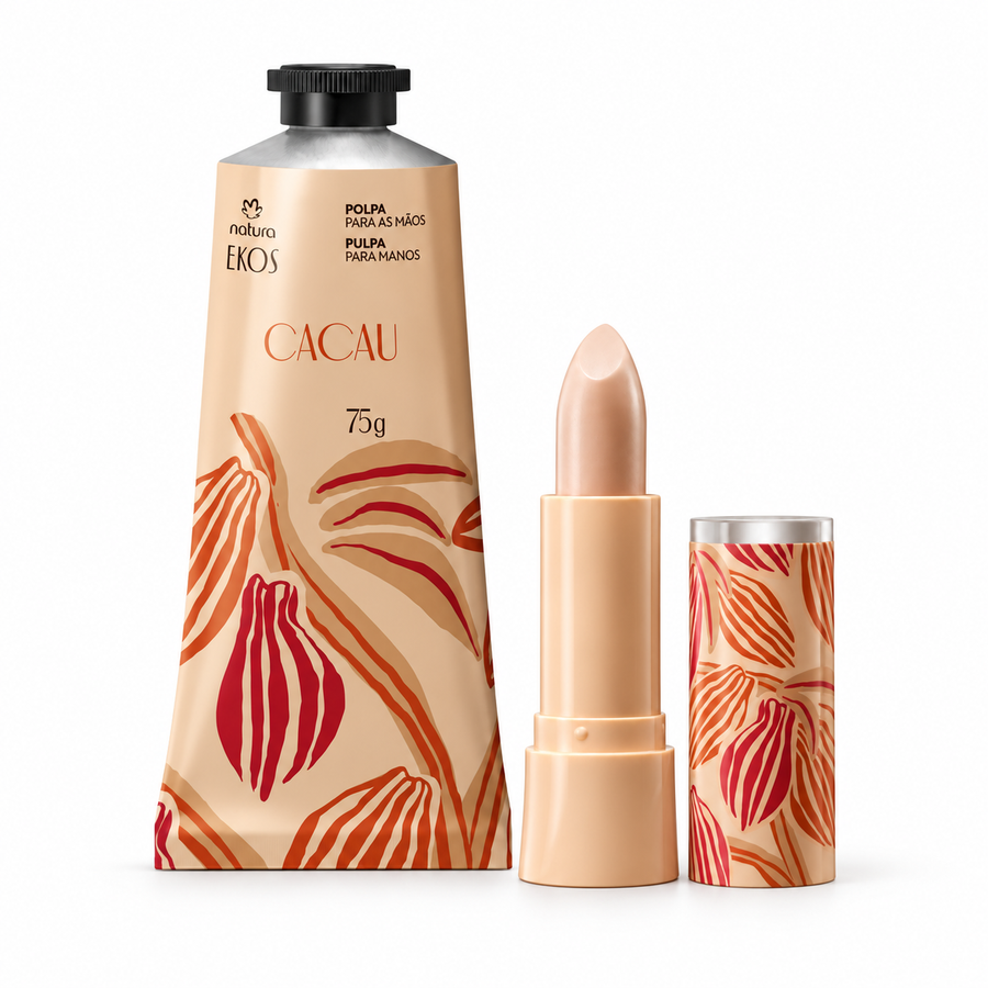 Natura Ekos Kit Cacau — Cuidado de Mãos e Lábios