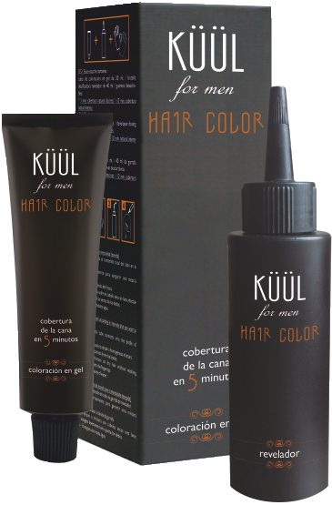 Kuul for Men Hair Color — range packaging; N6 Dark Blonde shade