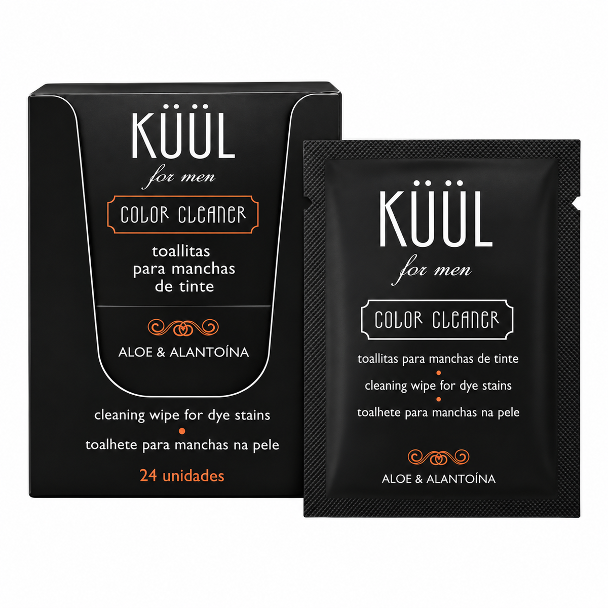 Küül For Men Color Cleaner Toalhitas Removedoras de Tinta 24 Unidades