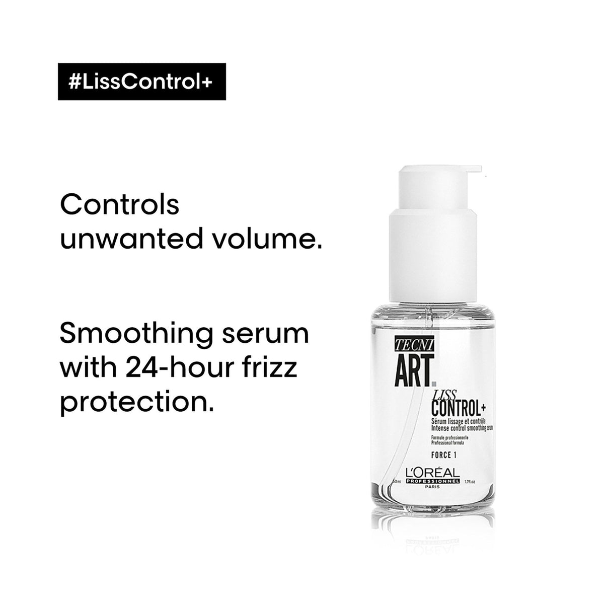 L'Oréal Sérum Liss Control Plus Tecni Art 50ml — imagem oficial da gama