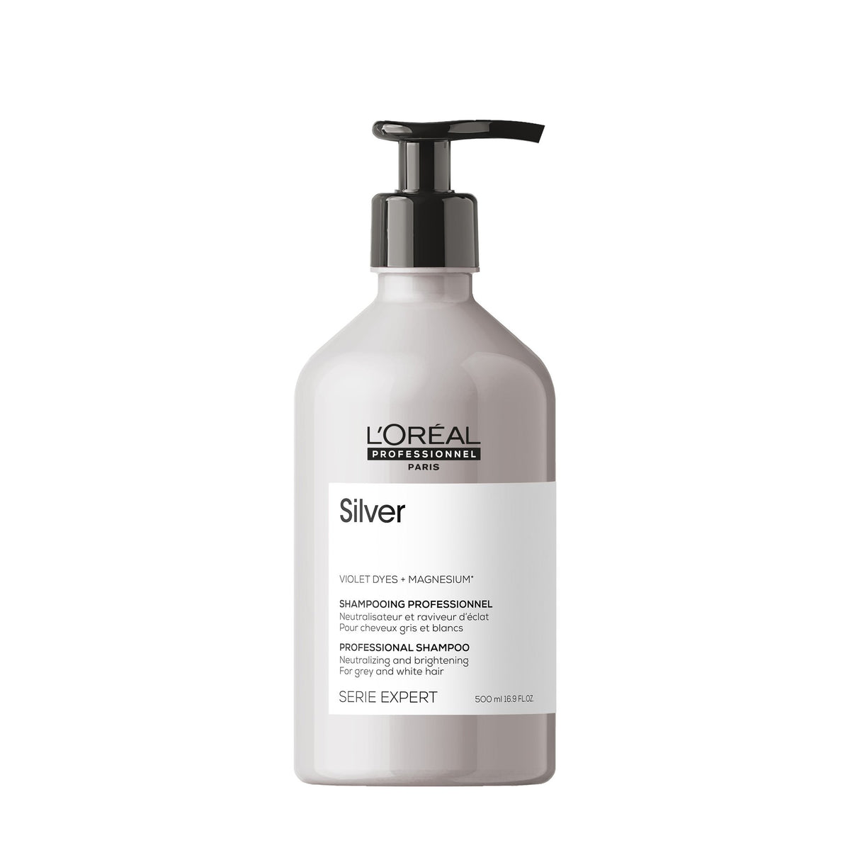 L’Oréal Professionnel Silver Champô Antiamarelo 500 ml — embalagem original
