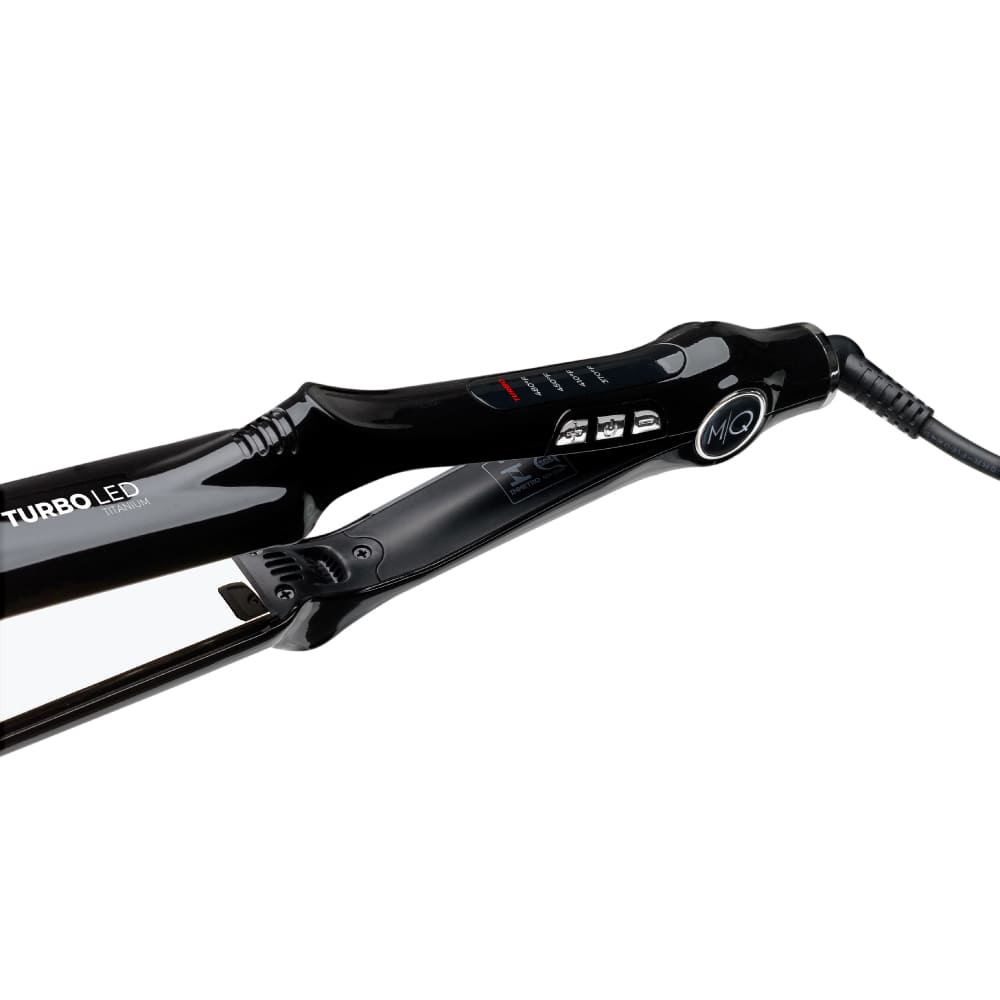Prancha MQ Pro 480 Turbo LED — pormenor do controlo de temperatura