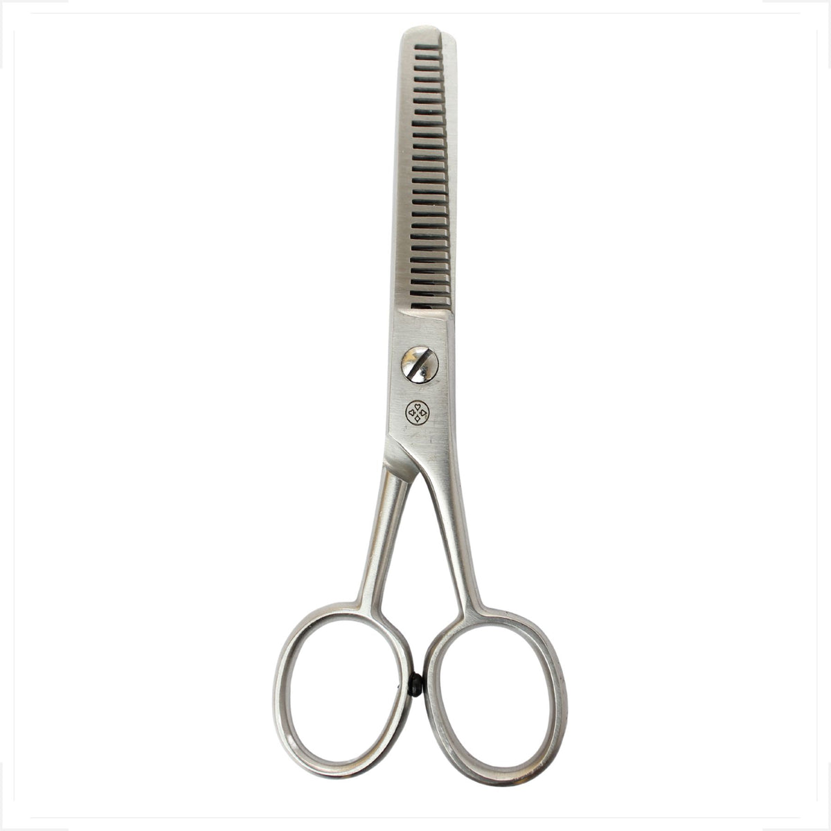 Tesoura Mundial Bronze BC-346 de 5 polegadas, com duas lâminas dentadas para desbaste.