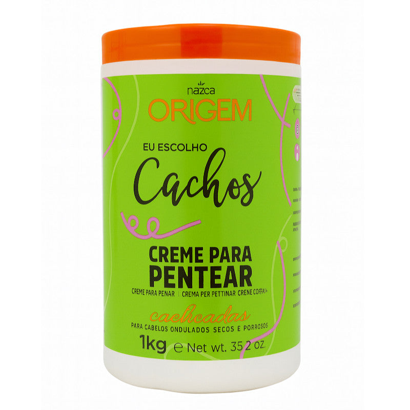 Nazca Origem Eu Escolho Cachos Creme para Pentear Cacheadas 1 kg