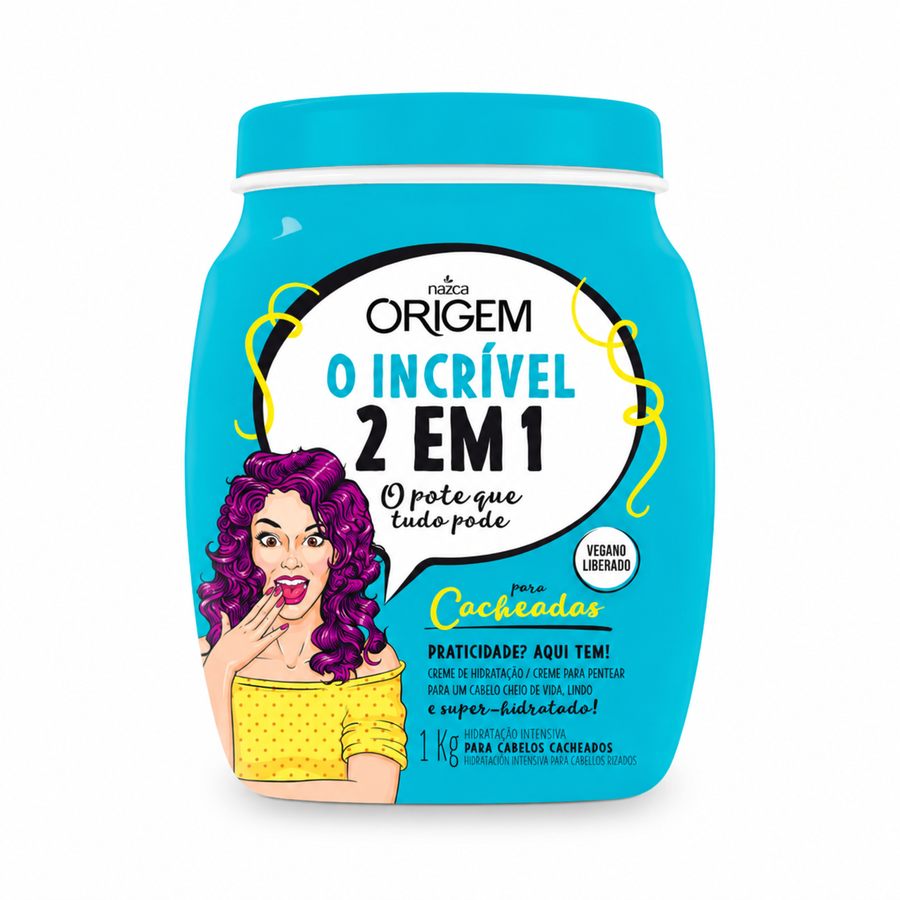 Nazca Origem O Incrível 2 em 1 Creme para Cacheadas 1 kg