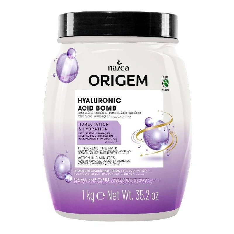 Nazca Origem Hyaluronic Acid Bomb Máscara Hidratante 1 kg